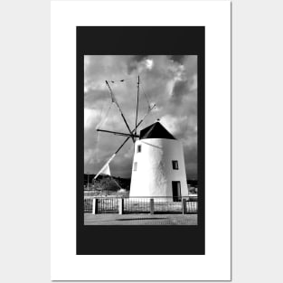 Old Windmill in Odiáxere, Lagos, Algarve Posters and Art